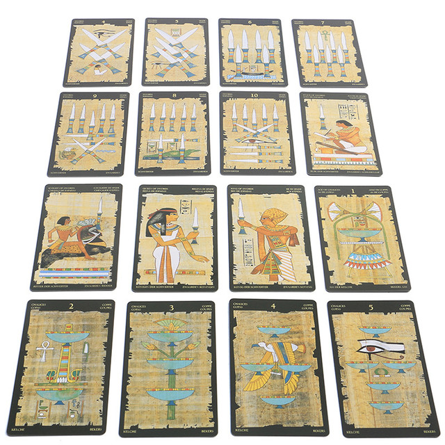 78 pçs/caixa tarô cards brinquedo egípcio tarot de wirth tarô